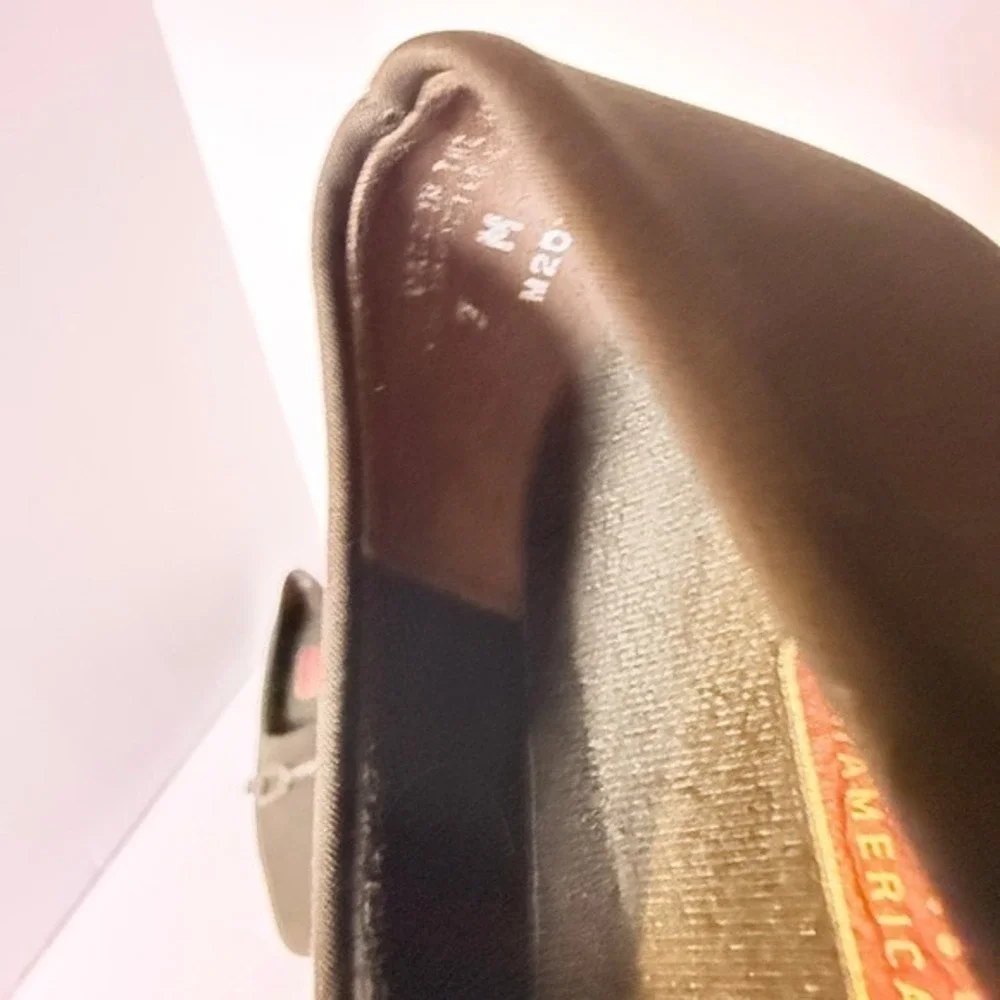 Munro Cindi Brown Fabric Block Heel Pump Women's 7M Work Dress Comfort‎ Academia
